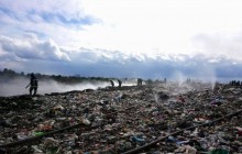 Во Львовской области третьи сутки тушат пожар на свалке в Новояворовске (фото)