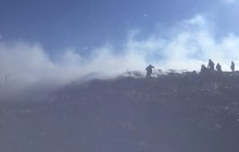 За трое суток спасателям удалось ликвидировать крупный пожар на свалке в Новояворовске (видео)