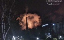 В Мариуполе произошел пожар на территории "Азовстали" (видео)