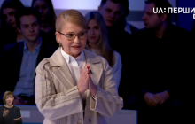 Тимошенко пришла на дебаты, но ненадолго: оппоненты не появились (фото)