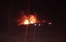 Під Києвом локалізували пожежу в цеху з виготовлення армійського обмундирування