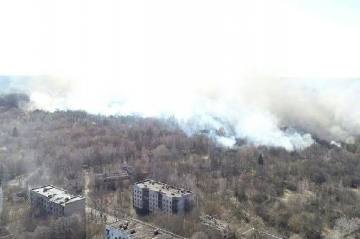 The abandoned village of Poliske in the Chornobyl Exclusion Zone / Photo from Emergencies Service's press center