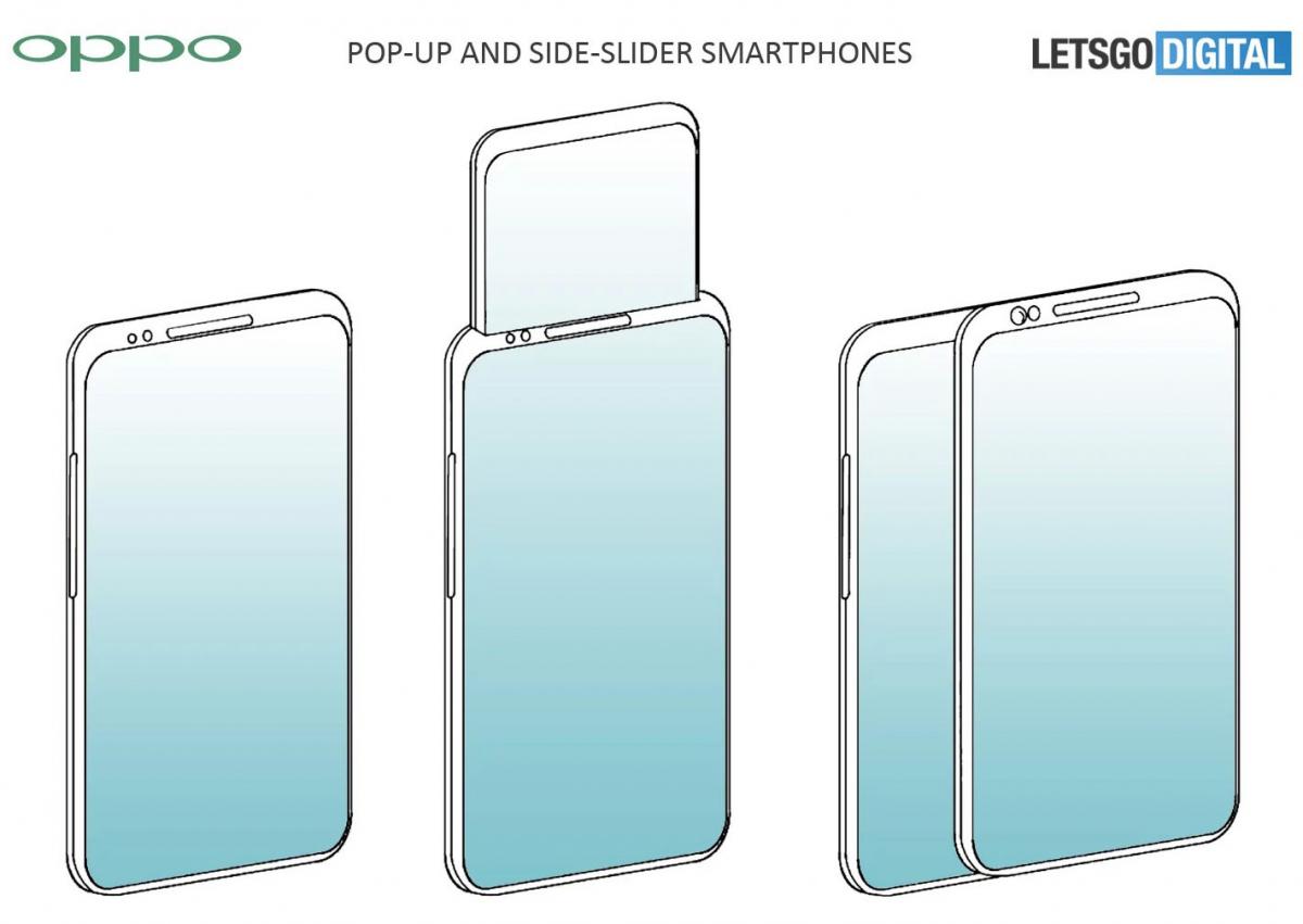 Oppo запатентувала дизайн смартфона з висувним дисплеєм / фото Oppo Oppo запатентувала дизайн смартфона з висувним дисплеєм / фото Oppo