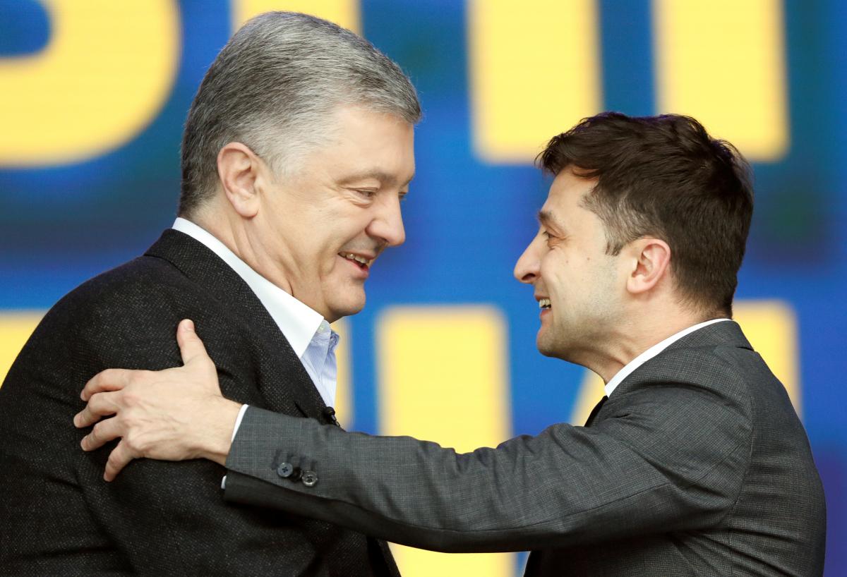 Петр Порошенко и Владимир Зеленский / фото REUTERS