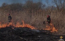 На Житомирщине жгли сухую траву, а сгорели два дома (видео)