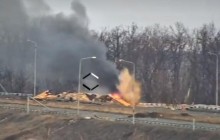 Знищення позиції бойовиків в районі Ясинуватої потрапило на відео