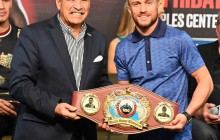 Ukrainian boxer Lomachenko honored with Lightweight Super Champion belt