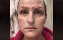 Жінка після походу в салон залишилася самотньою й з чотирма бровами (фото, відео)
