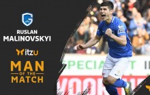 Українець Малиновський став найкращим гравцем матчу у чемпіонаті Бельгії з Брюгге