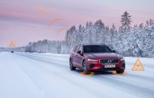 Автомобілі Volvo в Європі попереджатимуть один одного про слизькі дороги і загрози