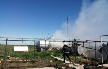 На Миколаївщині сталася пожежа на нафтопереробному заводі, постраждало 5 людей (фото)