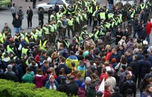 Ситуація на НСК "Олімпійський" перед початком дебатів кандидатів в президенти (фоторепортаж, відео)