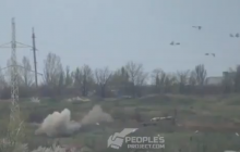 Ukrainian officer posts raw video of double strike on enemy positions in Donbas