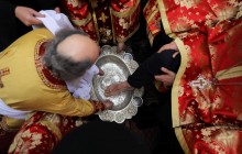 У Чистий четвер в Єрусалимі відбулося таїнство омивання ніг (фото, відео)
