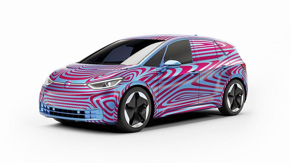 Передсерійний прототип Volkswagen ID.3 в камуфляжі / фото Volkswagen Передсерійний прототип Volkswagen ID.3 в камуфляжі / фото Volkswagen