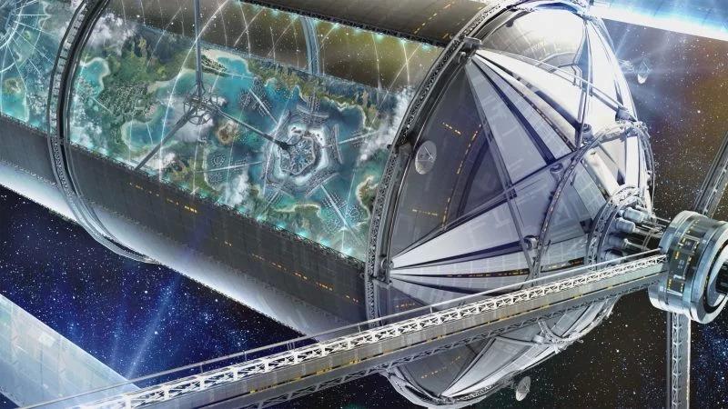 Орбітальна станція зовні у поданні художника / Blue Origin Орбітальна станція зовні у поданні художника / Blue Origin