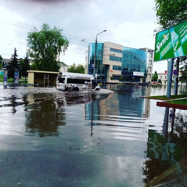 Злива затопила Гомель / Фото: НП Білорусь Злива затопила Гомель / Фото: НП Білорусь