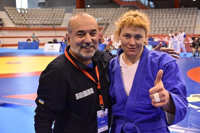 Наставник жіночої збірної України з самбо Євген Боднарук і чемпіонка Європи Наталія Смаль / sambo.net.ua Наставник жіночої збірної України з самбо Євген Боднарук і чемпіонка Європи Наталія Смаль / sambo.net.ua