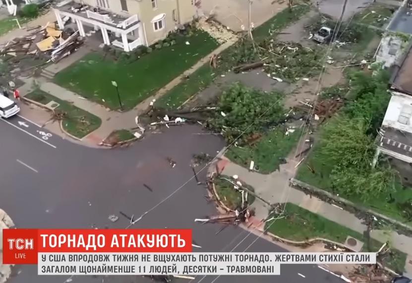 США страдают от мощных торнадо / Скриншот - Youtube - ТСН США страдают от мощных торнадо / Скриншот - Youtube - ТСН