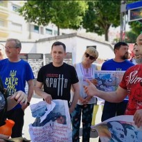 Participants in Russia's 'Immortal Regiment' propaganda event in Lisbon attack Ukrainians