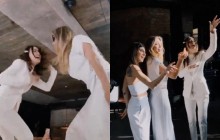 Брежнева и Дорофеева устроили "грязные" танцы на столе (видео)