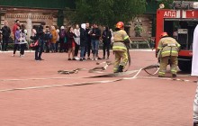 В столичном университете культуры произошел пожар (фото)