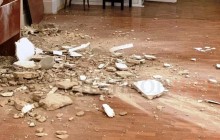 В Доме учителя в Киеве обвалился потолок во время детских танцев (фото)