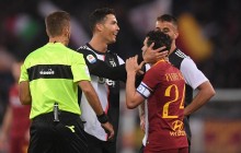 Роналду поиздевался над ростом игрока Ромы во время матча Серии А (видео)