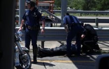 Кортеж Трампа попал в ДТП, пострадали полицейские (фото)