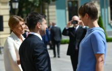 Президент Естонії побажала Зеленському зберігати курс України на вступ до ЄС та НАТО (фото, відео)