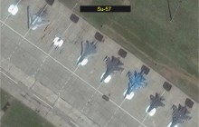 На фоне Су-57: появился снимок нового российского ударного беспилотника