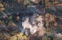 Ukrainian troops post video of direct hit on enemy headquarters in Donbas