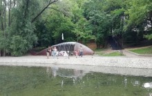 Газоны и лавочки с подсветкой: в Харькове реконструируют Саржин яр (фото)