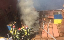 Пожар на заводе «Кузница на Рыбальском» потушили