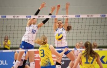 Українські волейболістки розгромили Швецію в Золотій Євролізі, чоловіча команда драматично поступилася Чехії