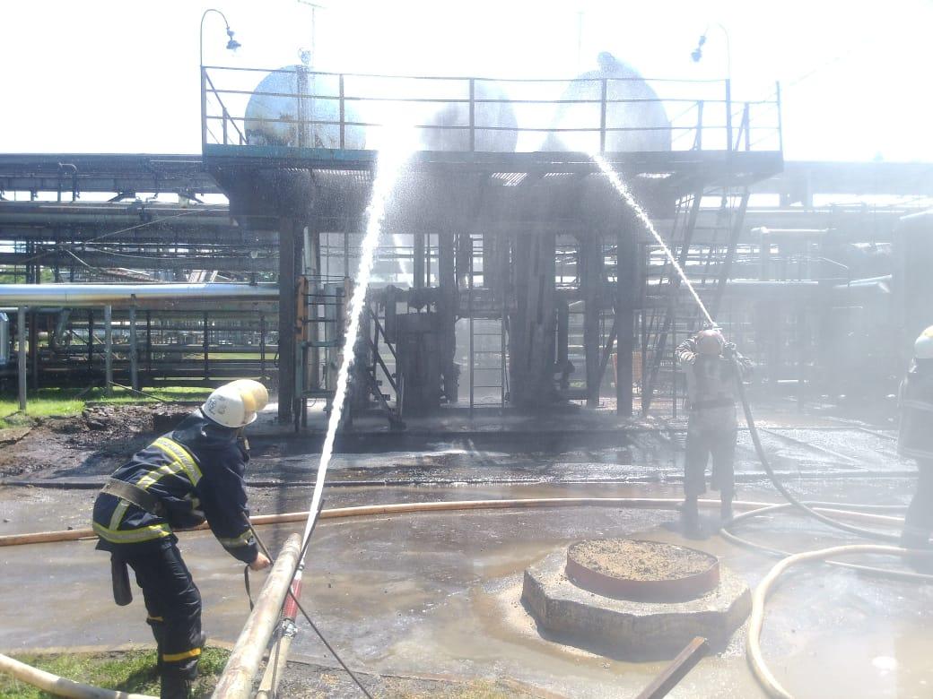 В 12:12 пожар ликвидирован / фото: пресс-служба ГСЧС В 12:12 пожар ликвидирован / фото: пресс-служба ГСЧС