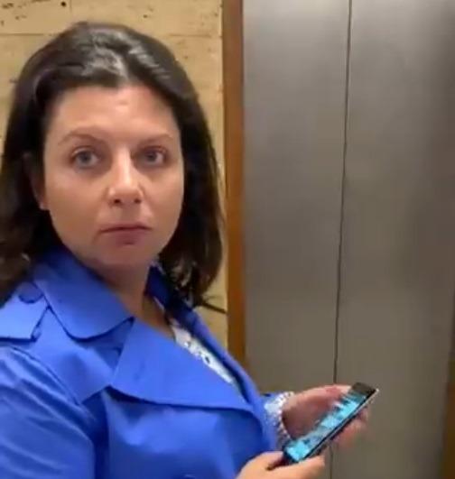 Симоньян рассказала, что беременна / cкриншот из видео Любови Соболь/Twitter Симоньян рассказала, что беременна / cкриншот из видео Любови Соболь/Twitter