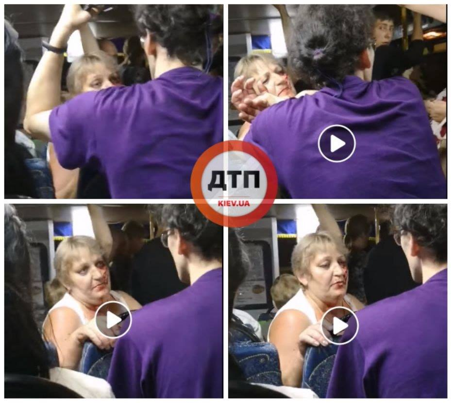 Конфлікт стався в маршрутці / фото facebook.com/dtp.kiev.ua