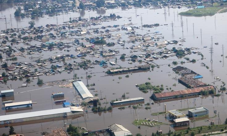 Місто Тулун виявилося затопленим / фото irk.today Місто Тулун виявилося затопленим / фото irk.today