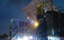 Рок-фестиваль под Днепром отменили из-за разрушительного урагана, сломавшего сцену