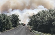 В американском штате Вашингтон бушует лесной пожар (видео)
