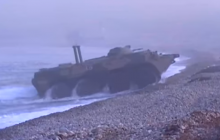 Российский морпех на учениях утонул вместе с БТР