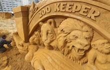 Удивительные скульптуры из песка показали на фестивале в Бельгии (фото)