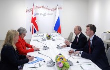 UK's May meets with Putin at G20, calls for de-escalation in Donbas, release of Ukrainian sailors
