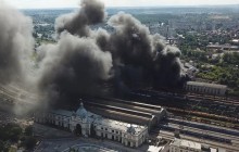 У Львові масштабна пожежа - горить локомотивне депо біля вокзалу (фото, відео)