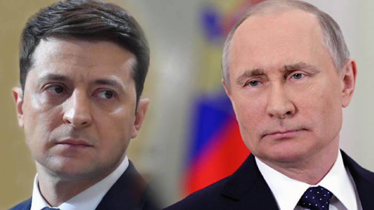 Image result for Vladimir Putin and Volodymyr Zelensky