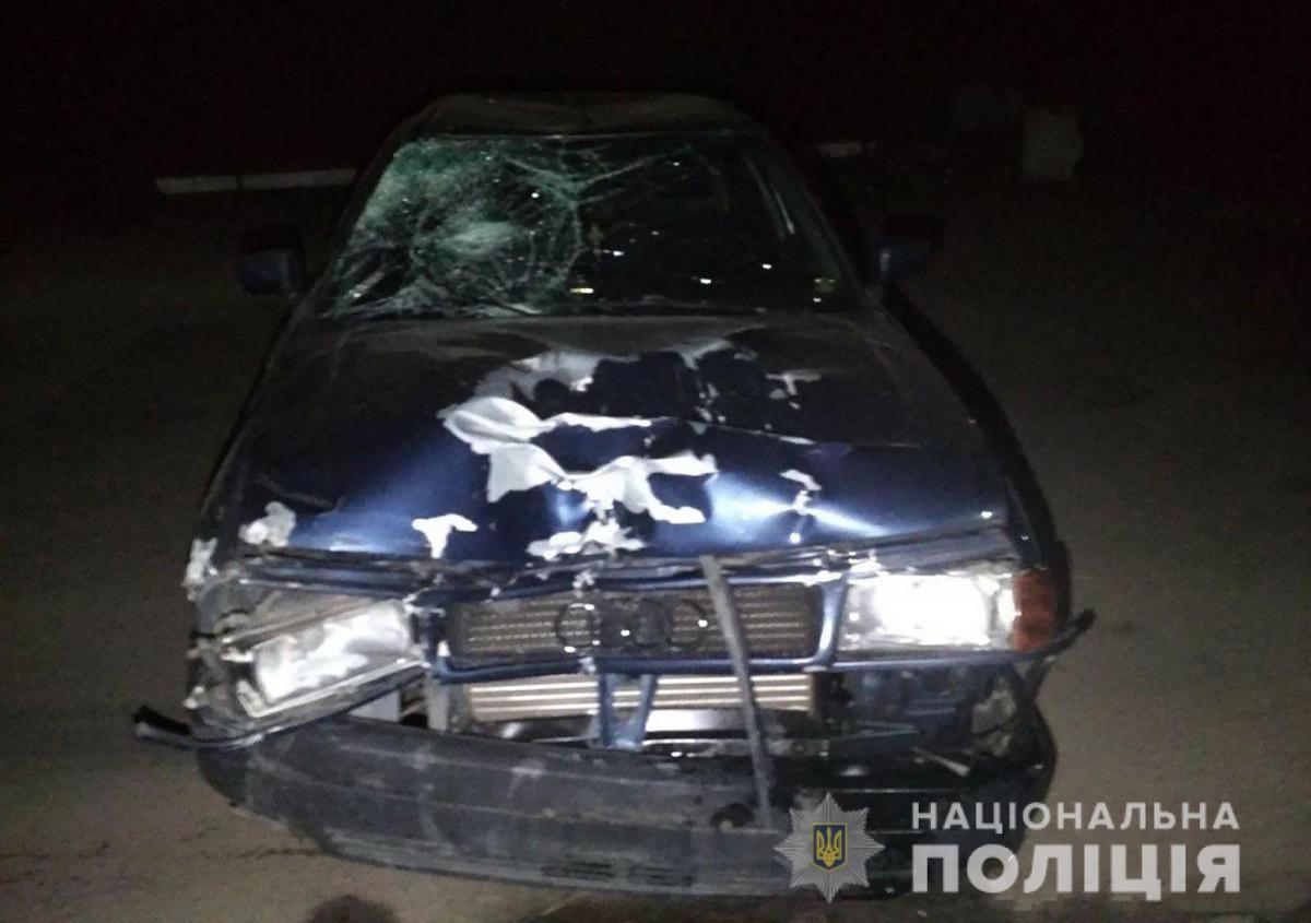 Водій іномарки виїхав на зустрічну смугу та здійснив наїзд на велосипедистів / фото ГУ НП в Запорізькій області Водій іномарки виїхав на зустрічну смугу та здійснив наїзд на велосипедистів / фото ГУ НП в Запорізькій області