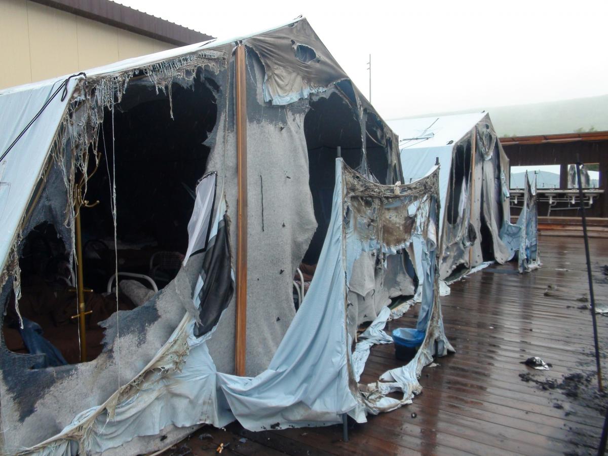 Згорілий табір / REUTERS