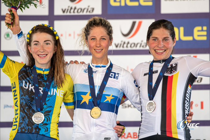 Українка здобула другу медаль у кар'єрі на ЧЄ / фото: facebook.com/UEC.Cycling Українка здобула другу медаль у кар'єрі на ЧЄ / фото: facebook.com/UEC.Cycling