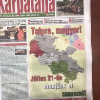 MFA Ukraine accuses Hungarians' Union of separatism over altered map publication
